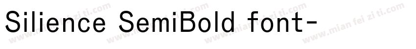 Silience SemiBold font字体转换